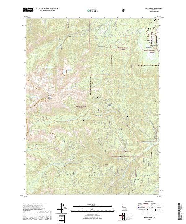 Mount Eddy, CA — USGS 7.5-minute topo (2022)