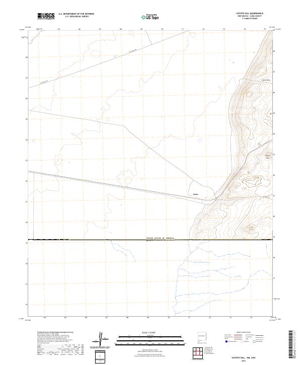 Coyote Hill, NM,CHH, US — USGS 7.5-minute topo (2023)