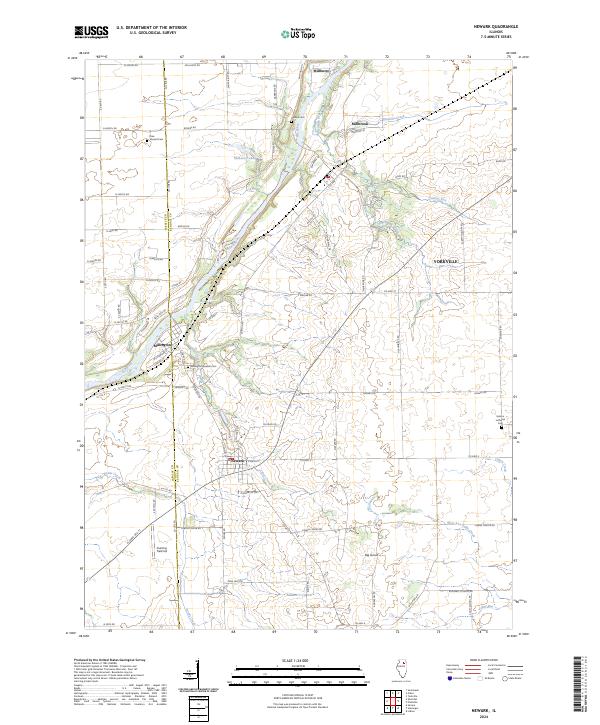 Newark, IL — USGS 7.5-minute topo (2024)