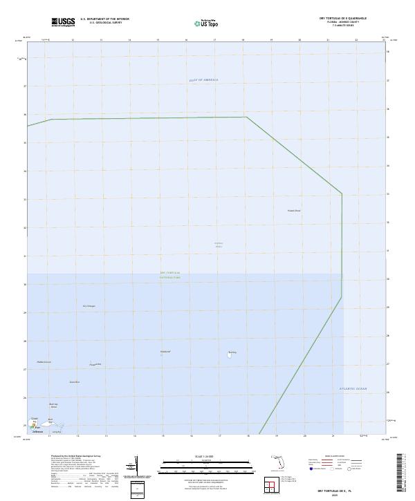 Dry Tortugas OE E, FL — USGS 7.5-minute topo (2025)