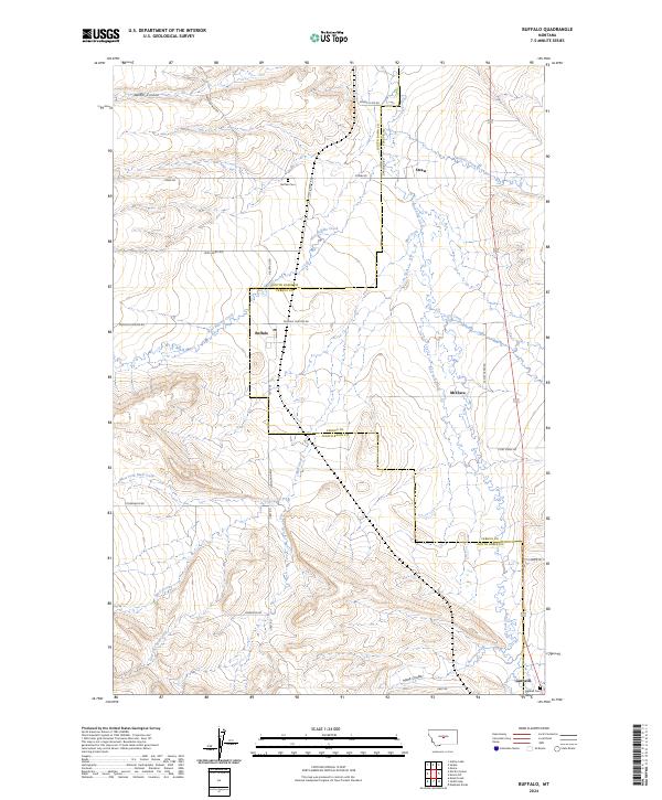 Buffalo, MT — USGS 7.5-minute topo (2024)