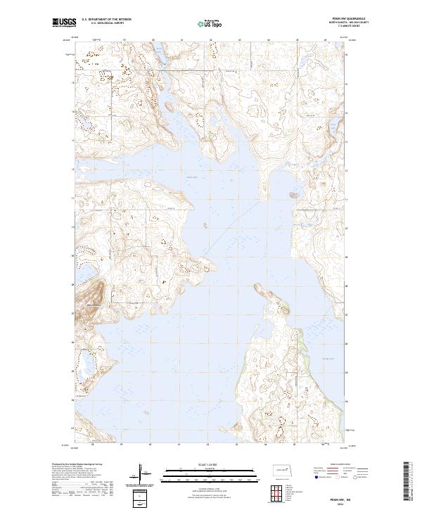 Pekin NW, ND — USGS 7.5-minute topo (2024)