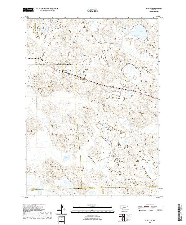 Jesse Lake, NE — USGS 7.5-minute topo (2021)