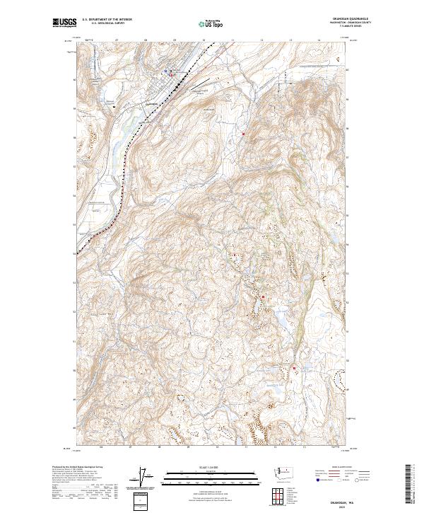 Okanogan, WA — USGS 7.5-minute topo (2023)