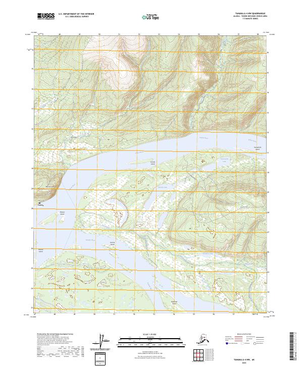 Tanana A-4 NW, AK — USGS 7.5-minute topo (2023)