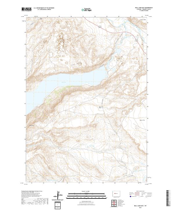 Bull Lake East, WY — USGS 7.5-minute topo (2021)