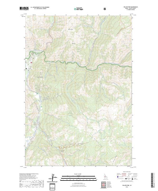 Yellow Pine, ID — USGS 7.5-minute topo (2024)