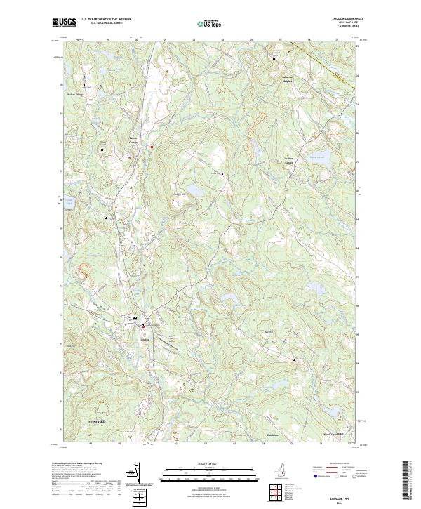 Loudon, NH — USGS 7.5-minute topo (2024)