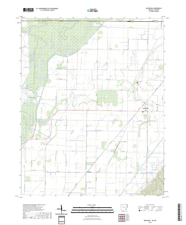 McDougal, AR-MO — USGS 7.5-minute topo (2024)