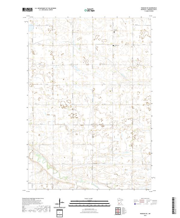 Wabasso SE, MN — USGS 7.5-minute topo (2022)