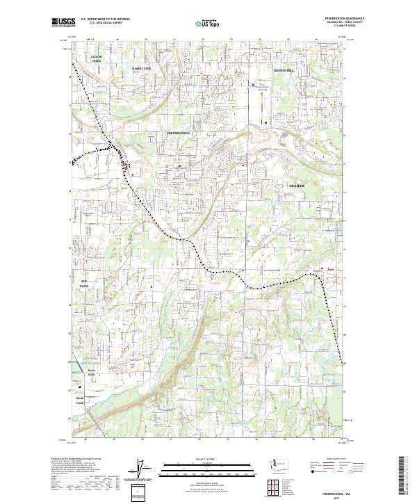 Frederickson, WA — USGS 7.5-minute topo (2023)
