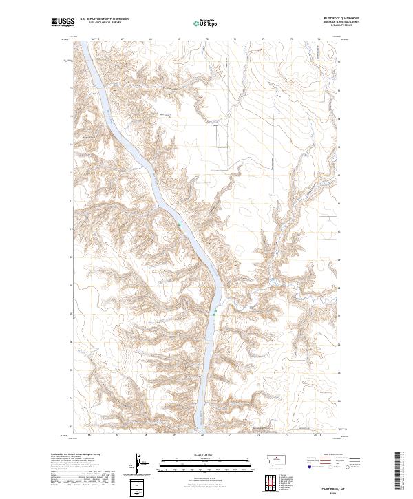 Pilot Rock, MT — USGS 7.5-minute topo (2024)