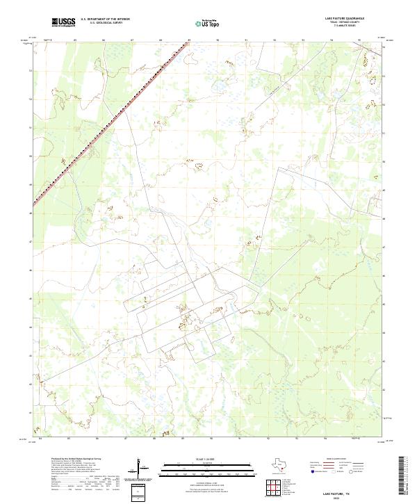 Lake Pasture, TX — USGS 7.5-minute topo (2022)