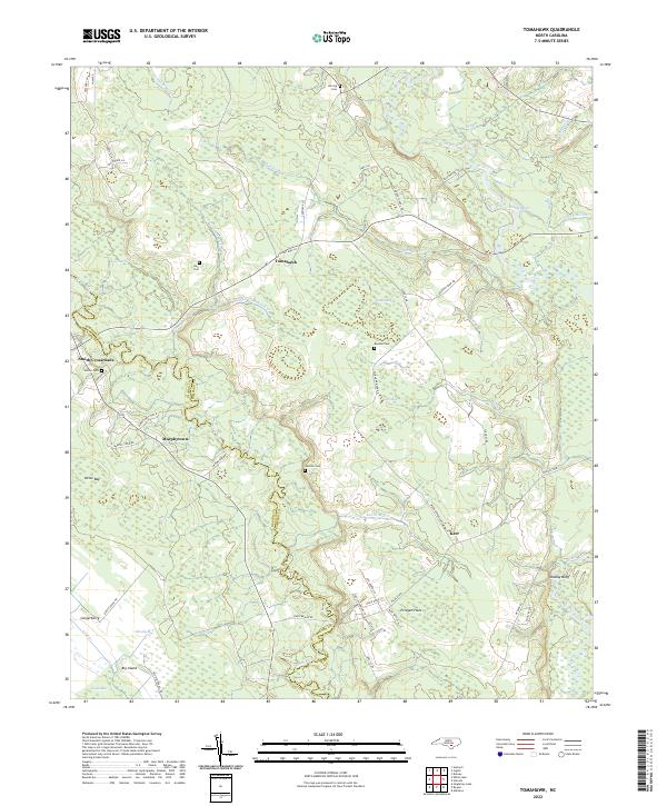 Tomahawk, NC — USGS 7.5-minute topo (2022)