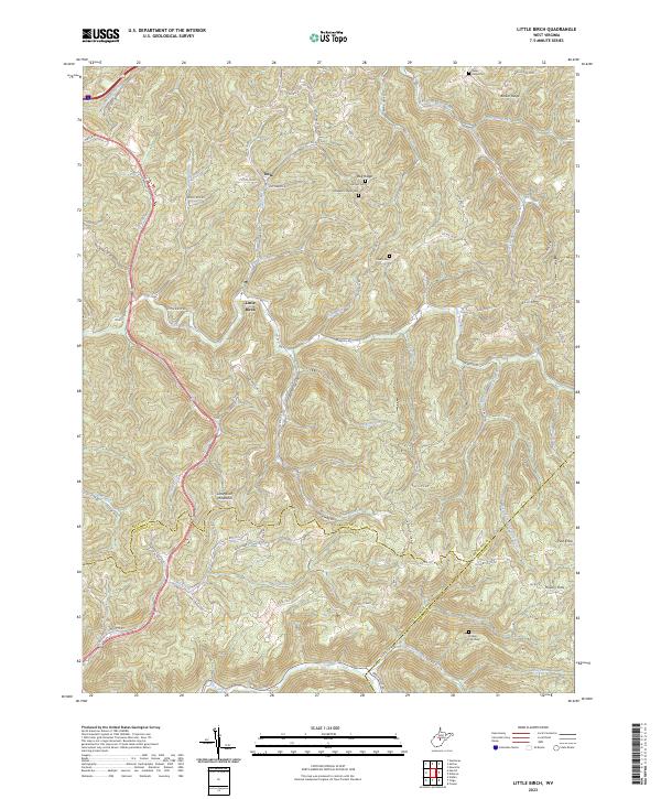 Little Birch, WV — USGS 7.5-minute topo (2023)