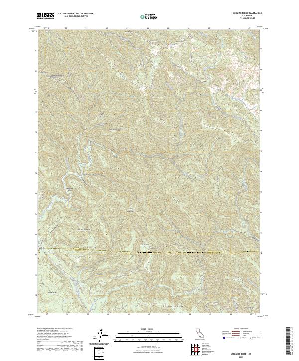 McGuire Ridge, CA — USGS 7.5-minute topo (2023)