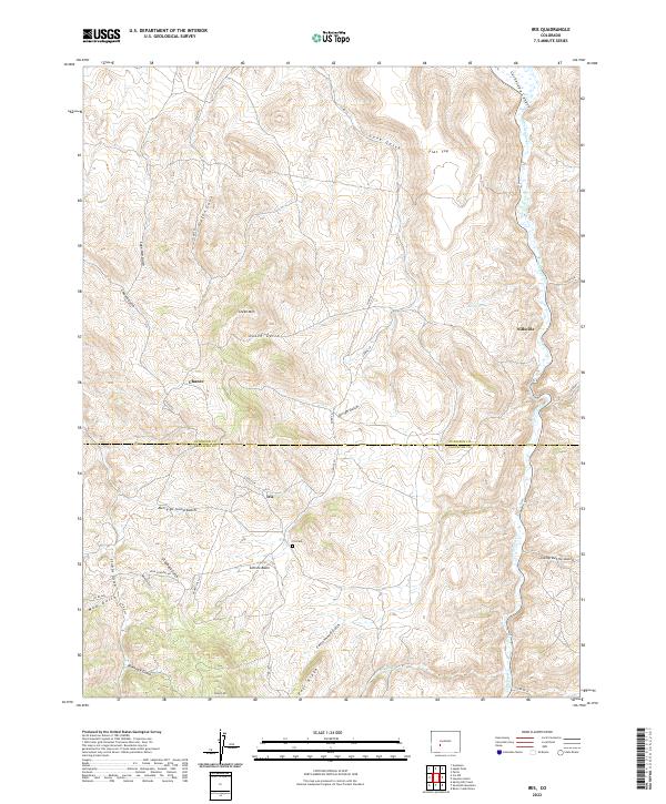 Iris, CO — USGS 7.5-minute topo (2022)