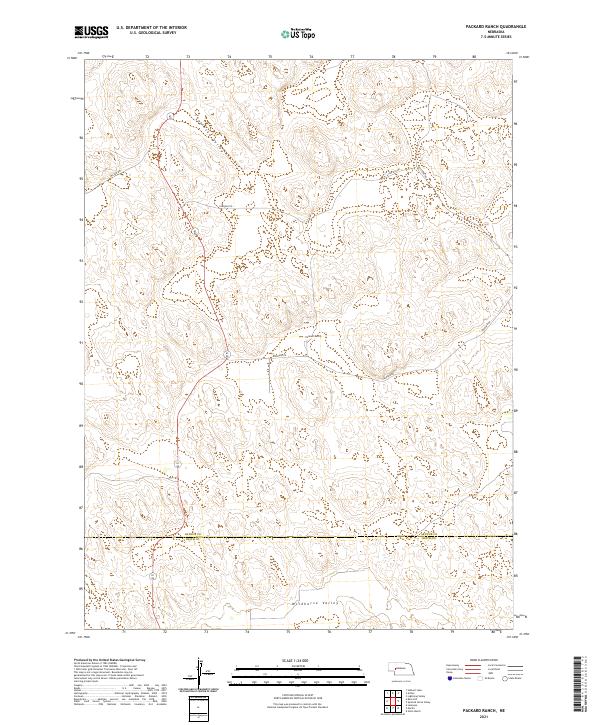 Packard Ranch, NE — USGS 7.5-minute topo (2021)