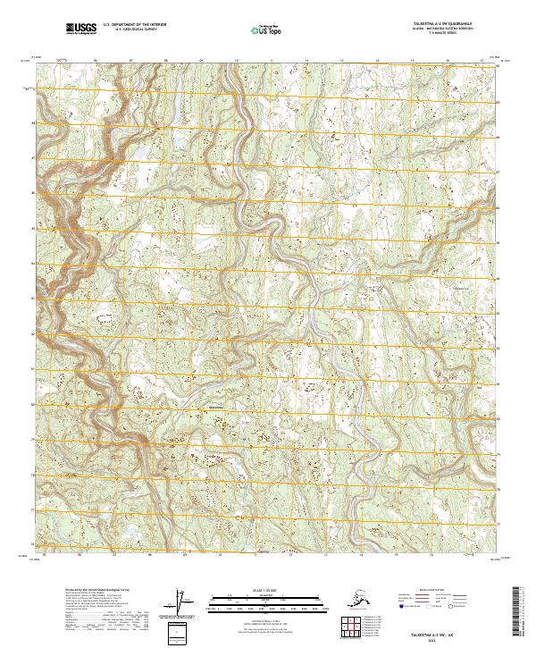 Talkeetna A-2 SW, AK — USGS 7.5-minute topo (2023)