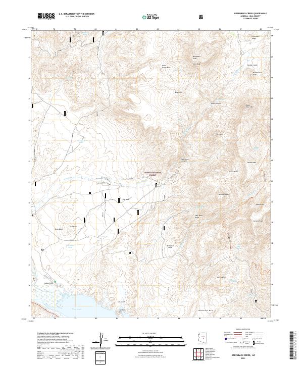 Greenback Creek, AZ — USGS 7.5-minute topo (2021)