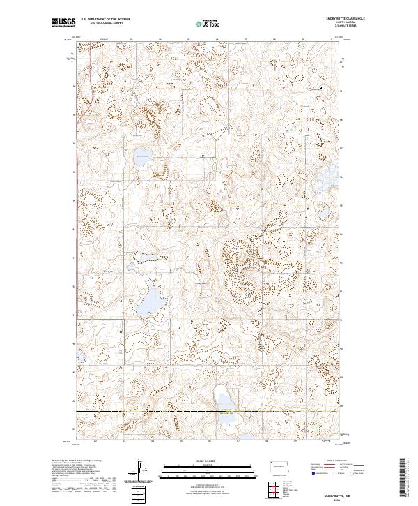 Smoky Butte, ND — USGS 7.5-minute topo (2024)
