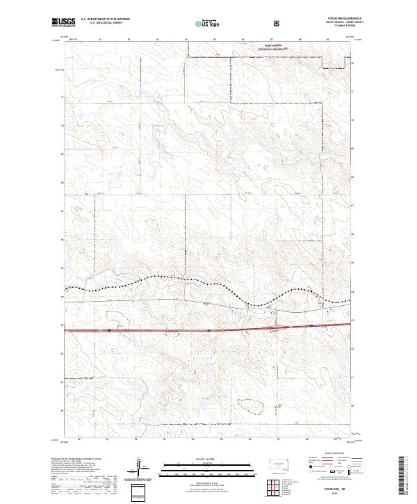 Vivian NW, SD — USGS 7.5-minute topo (2021)