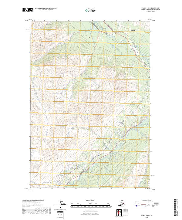 Valdez B-4 NE, AK — USGS 7.5-minute topo (2023)