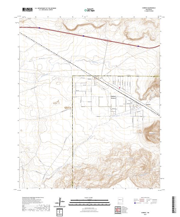 Correo, NM — USGS 7.5-minute topo (2023)