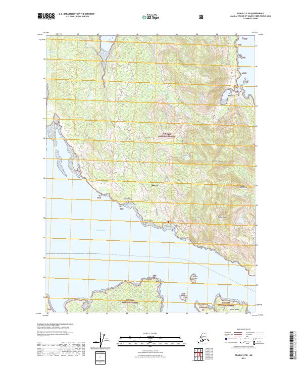 Craig C-2 SE, AK — USGS 7.5-minute topo (2021)