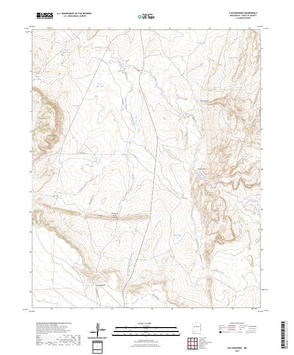 Ojo Hedionda, NM — USGS 7.5-minute topo (2023)
