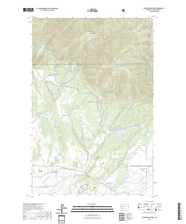 Ovando Mountain, MT — USGS 7.5-minute topo (2024)