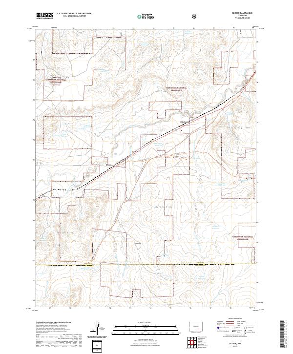 Bloom, CO — USGS 7.5-minute topo (2022)