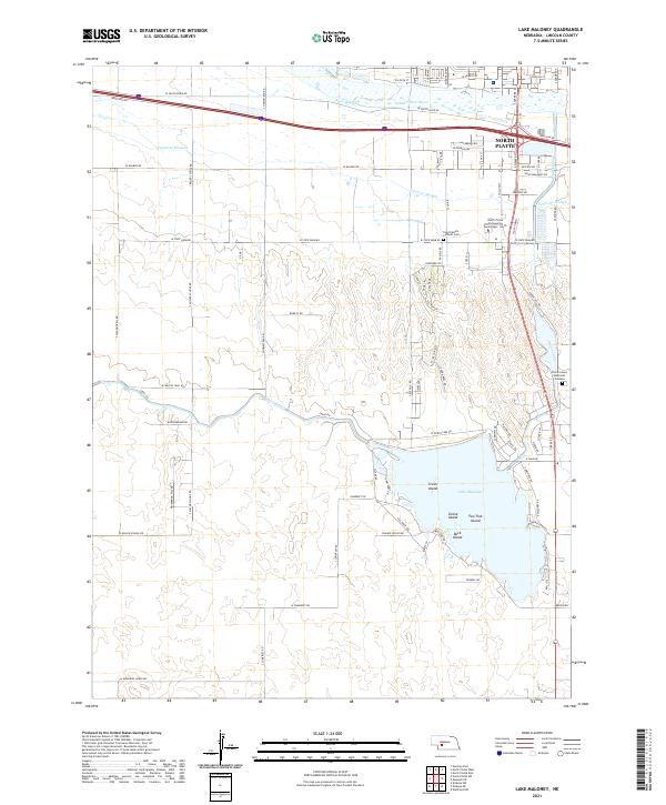 Lake Maloney, NE — USGS 7.5-minute topo (2021)