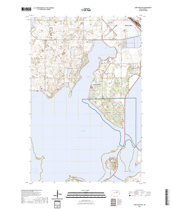 Camp Grafton, ND — USGS 7.5-minute topo (2024)