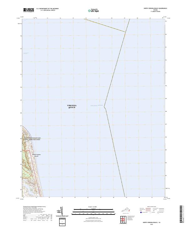 North Virginia Beach, VA — USGS 7.5-minute topo (2022)