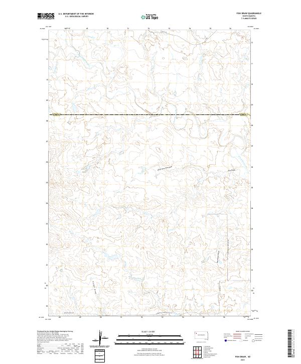 Fish Draw, SD — USGS 7.5-minute topo (2021)