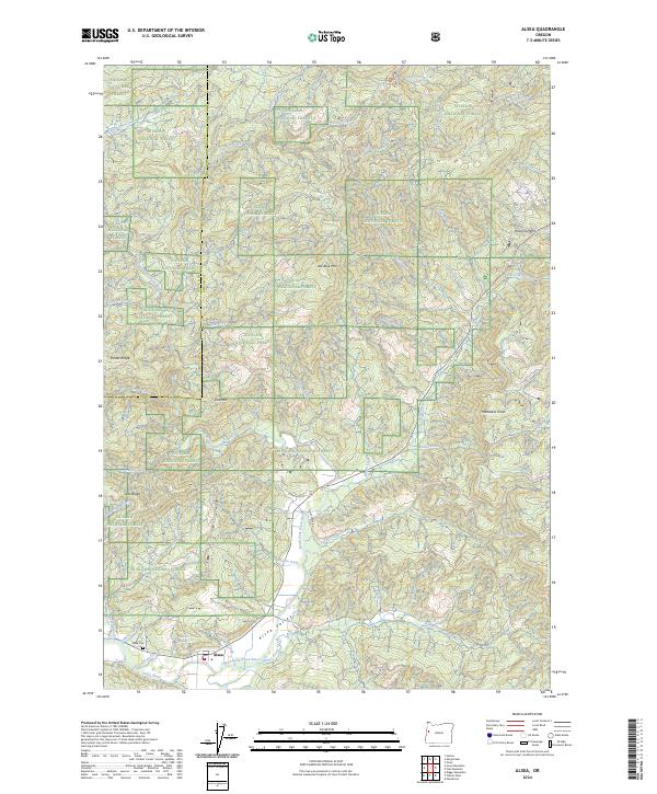 Alsea, OR — USGS 7.5-minute topo (2024)