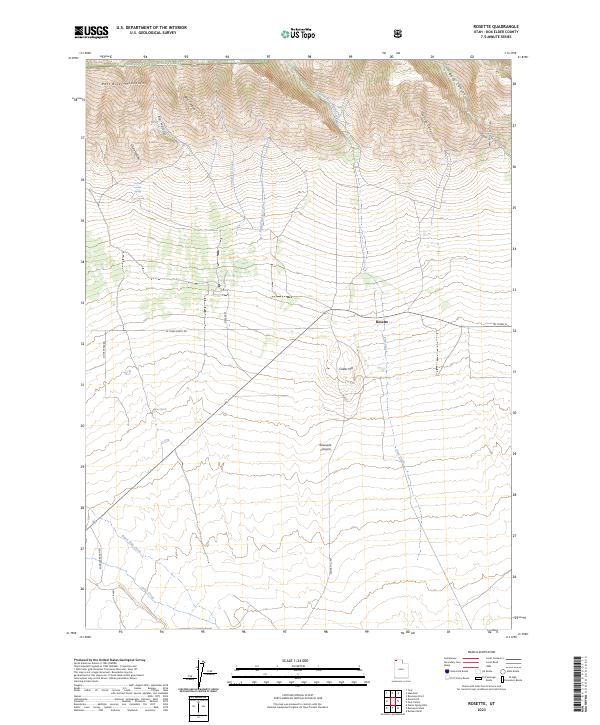 Rosette, UT — USGS 7.5-minute topo (2023)