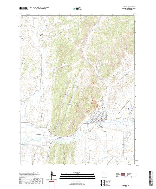 Meeker, CO — USGS 7.5-minute topo (2022)