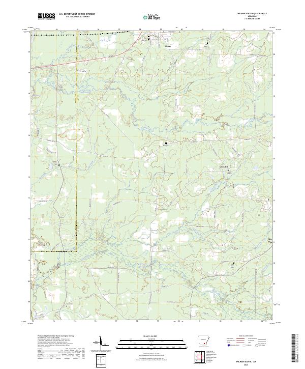 Wilmar South, AR — USGS 7.5-minute topo (2024)
