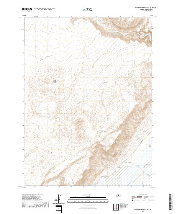 Sheep Creek Range SW, NV — USGS 7.5-minute topo (2021)