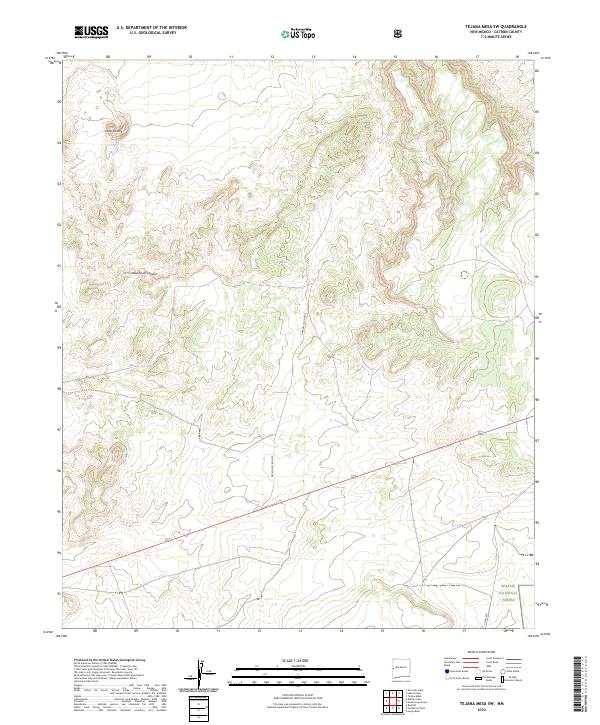 Tejana Mesa SW, NM — USGS 7.5-minute topo (2023)