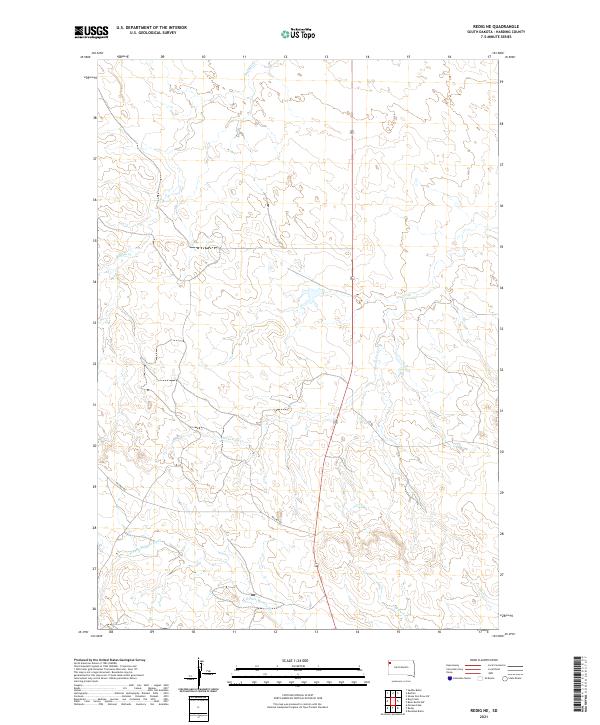 Redig NE, SD — USGS 7.5-minute topo (2021)