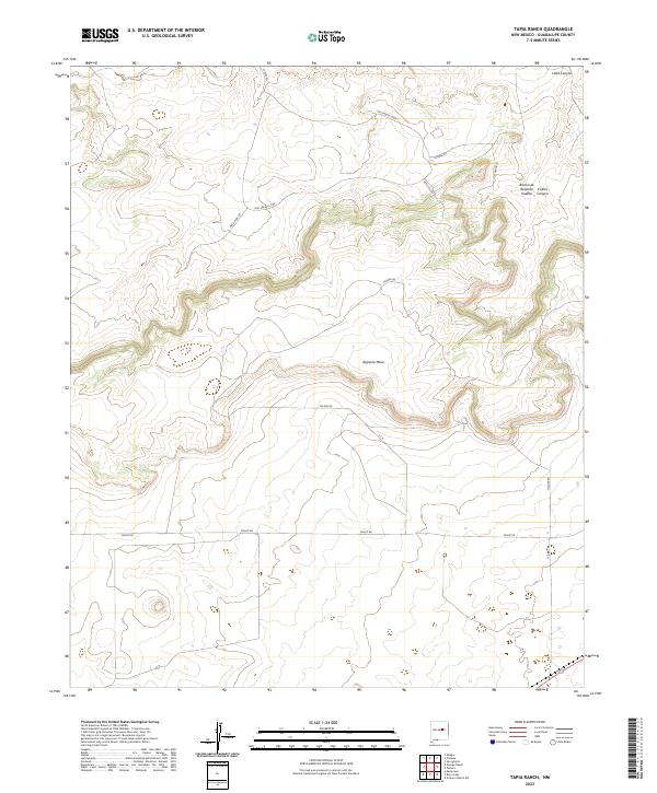 Tapia Ranch, NM — USGS 7.5-minute topo (2023)