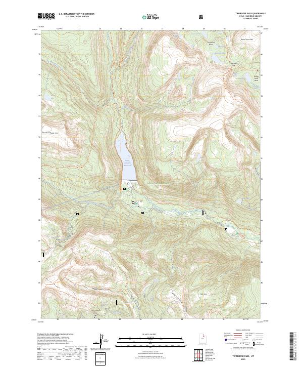 Tworoose Pass, UT — USGS 7.5-minute topo (2023)