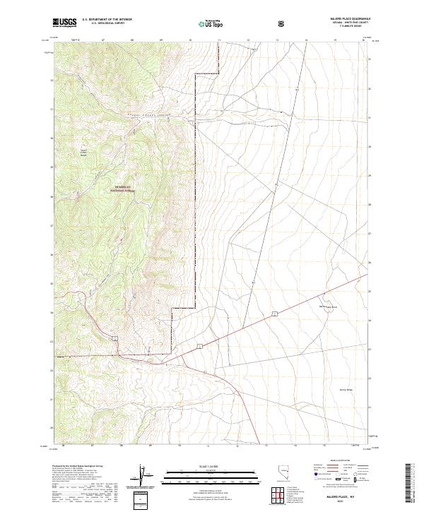 Majors Place, NV — USGS 7.5-minute topo (2021)
