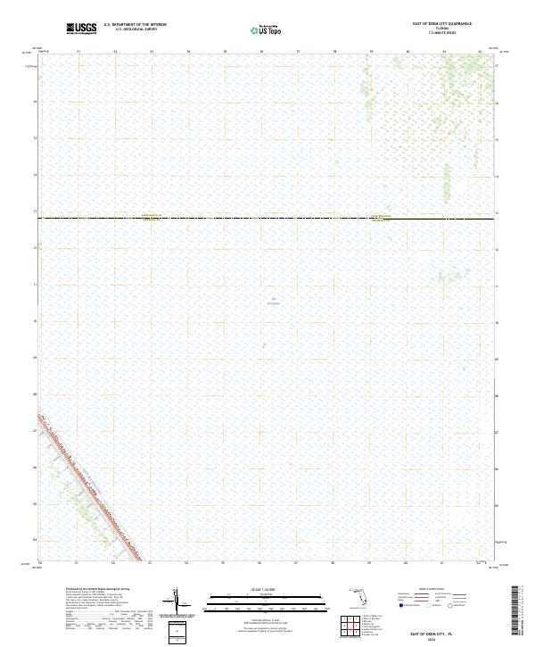 East of Deem City, FL — USGS 7.5-minute topo (2024)