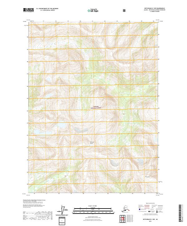 Ketchikan B-1 NW, AK — USGS 7.5-minute topo (2021)
