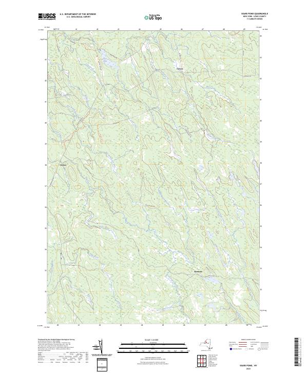 Sears Pond, NY — USGS 7.5-minute topo (2023)