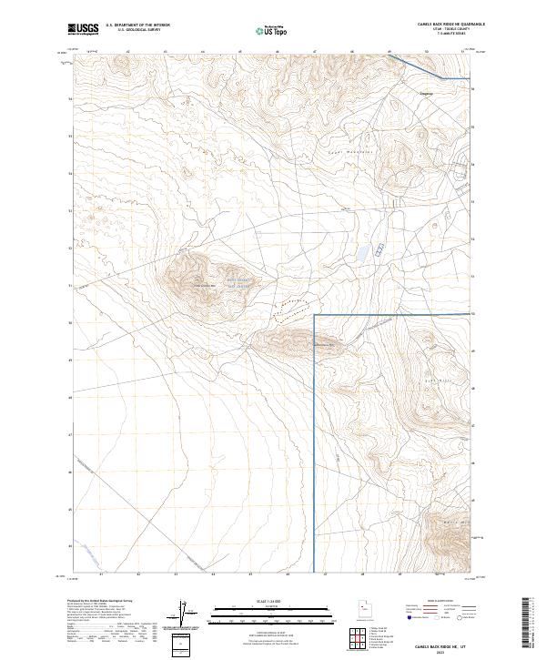 Camels Back Ridge NE, UT — USGS 7.5-minute topo (2023)